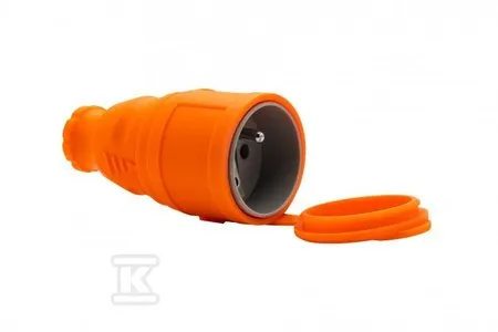 Gniazdo gumowe NOVA 16A 230V pomarańczowe F6.0478 Taniej